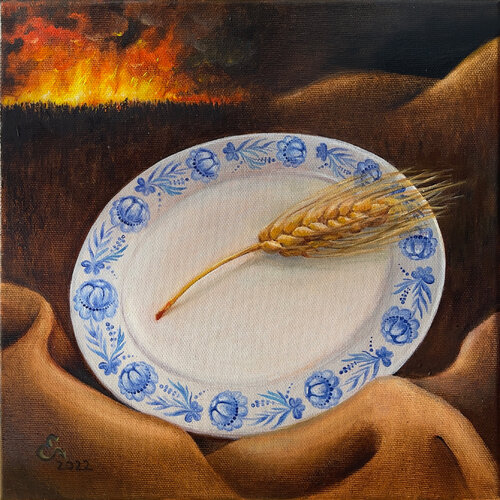 "It burns" van Ellaya Yefymova, Schilderij te koop op Singulart