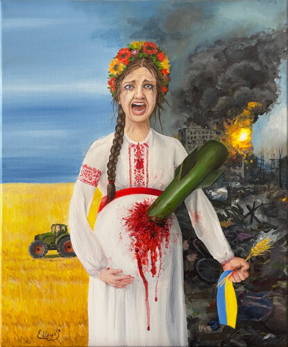 "Ukraine 2022" van Ellaya Yefymova, Schilderij te koop op Singulart