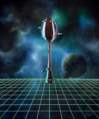 "Metaverse: Reality Shift. MetaKitchen 3/3" di Ellaya Yefymova, Pittura in vendita su Singulart