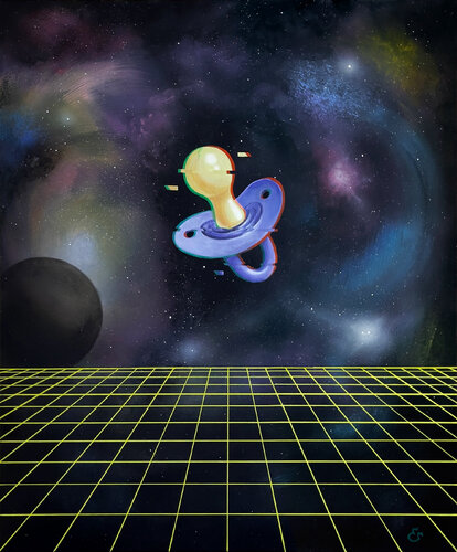 "Metaverse: Reality Shift. MetaNursery 1/3" von Ellaya Yefymova, Malerei kaufen auf Singulart