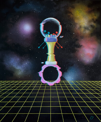 "Metaverse: Reality Shift. MetaNursery 2/3" di Ellaya Yefymova, Pittura in vendita su Singulart