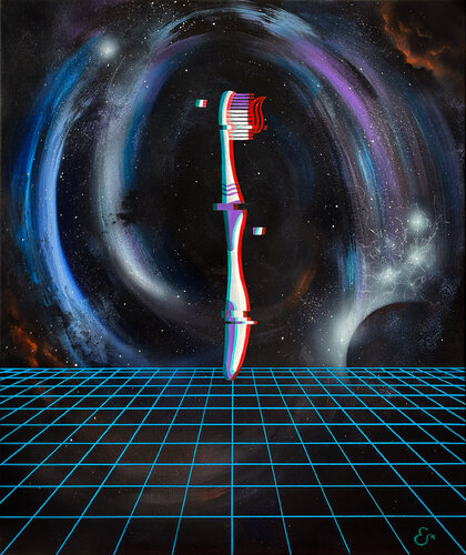 "Metaverse: Reality Shift. MetaBathroom 2/3" von Ellaya Yefymova, Malerei kaufen auf Singulart