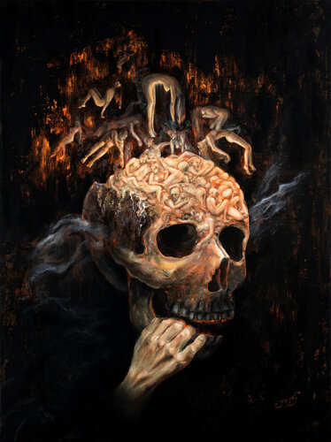 "Overthinking" par Ellaya Yefymova, Peinture en vente sur Singulart