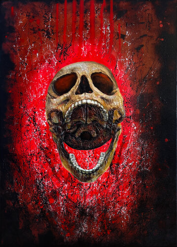"Crackles of pain" di Ellaya Yefymova, Pittura in vendita su Singulart