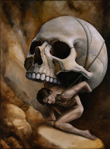 Self-imposed burden van Ellaya Yefymova, Schilderij te koop op Singulart