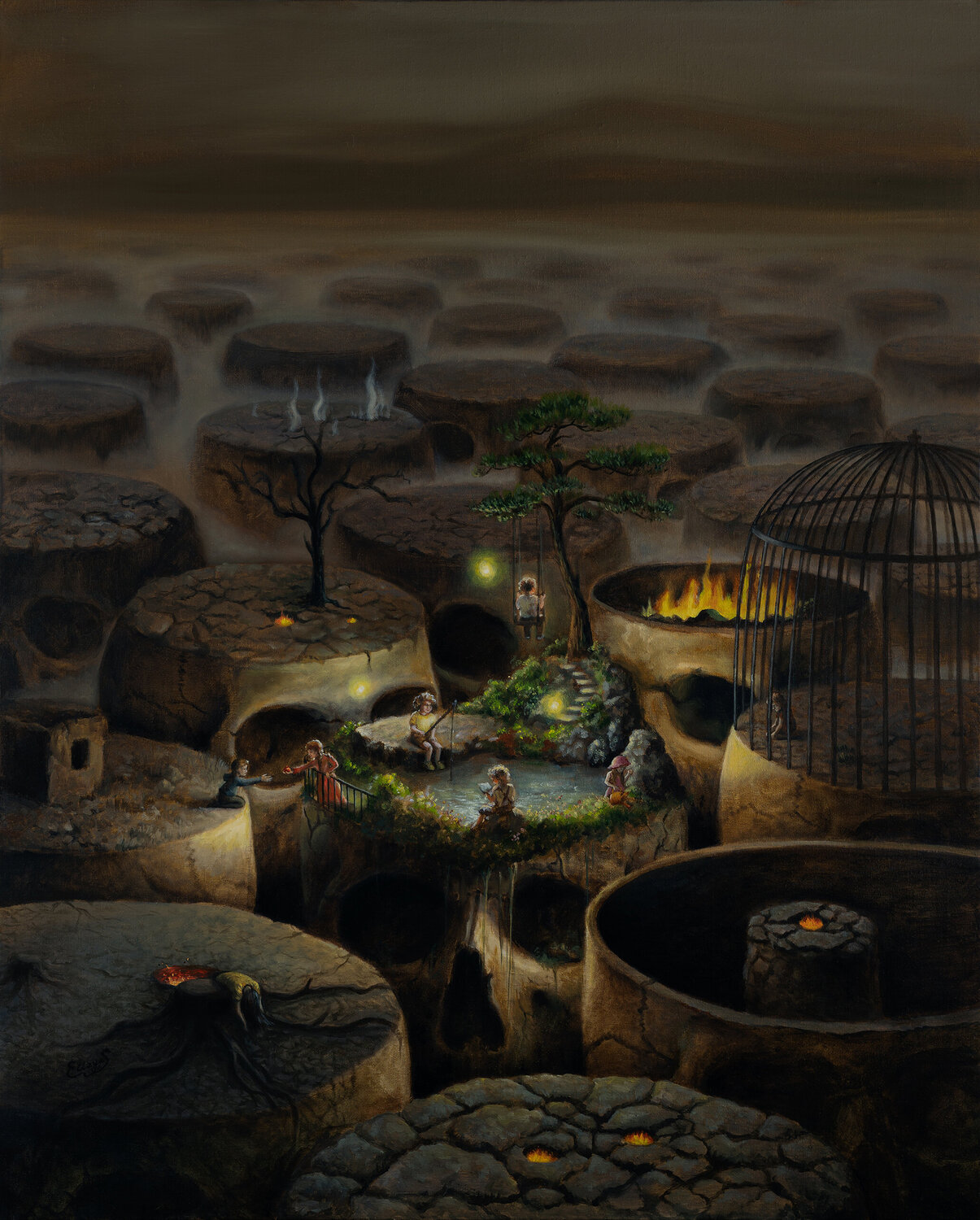 “The Legacy of Mind” Ellaya Yefymova Originalgemälde zu verkaufen