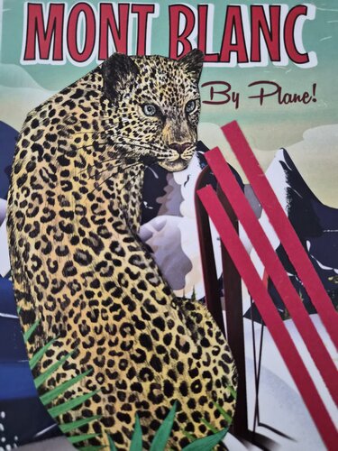 Mont Blanc Leopard van Sarah Asante, Werk op papier te koop op Singulart