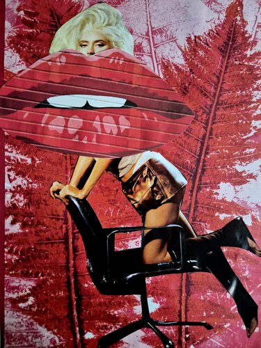 Red lips von Sarah Asante, Werk auf Papier kaufen auf Singulart