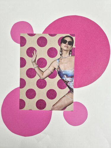 Pink peek de Sarah Asante, Obra en papel a la venta en Singulart