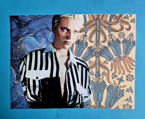 Blue eyes de Sarah Asante, Obra en papel a la venta en Singulart