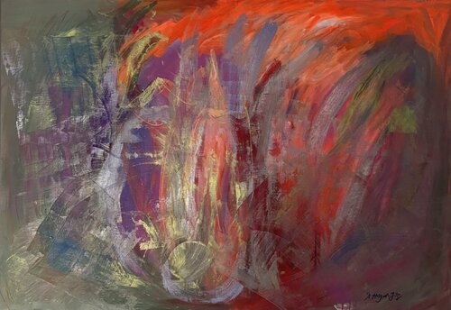 Touch of a butterfly di Martina Heyd-Jilg, Pittura in vendita su Singulart