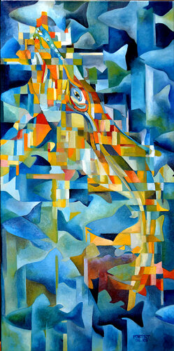 Baleine by Jean Luc Portet, 회화 for Sale on Singulart