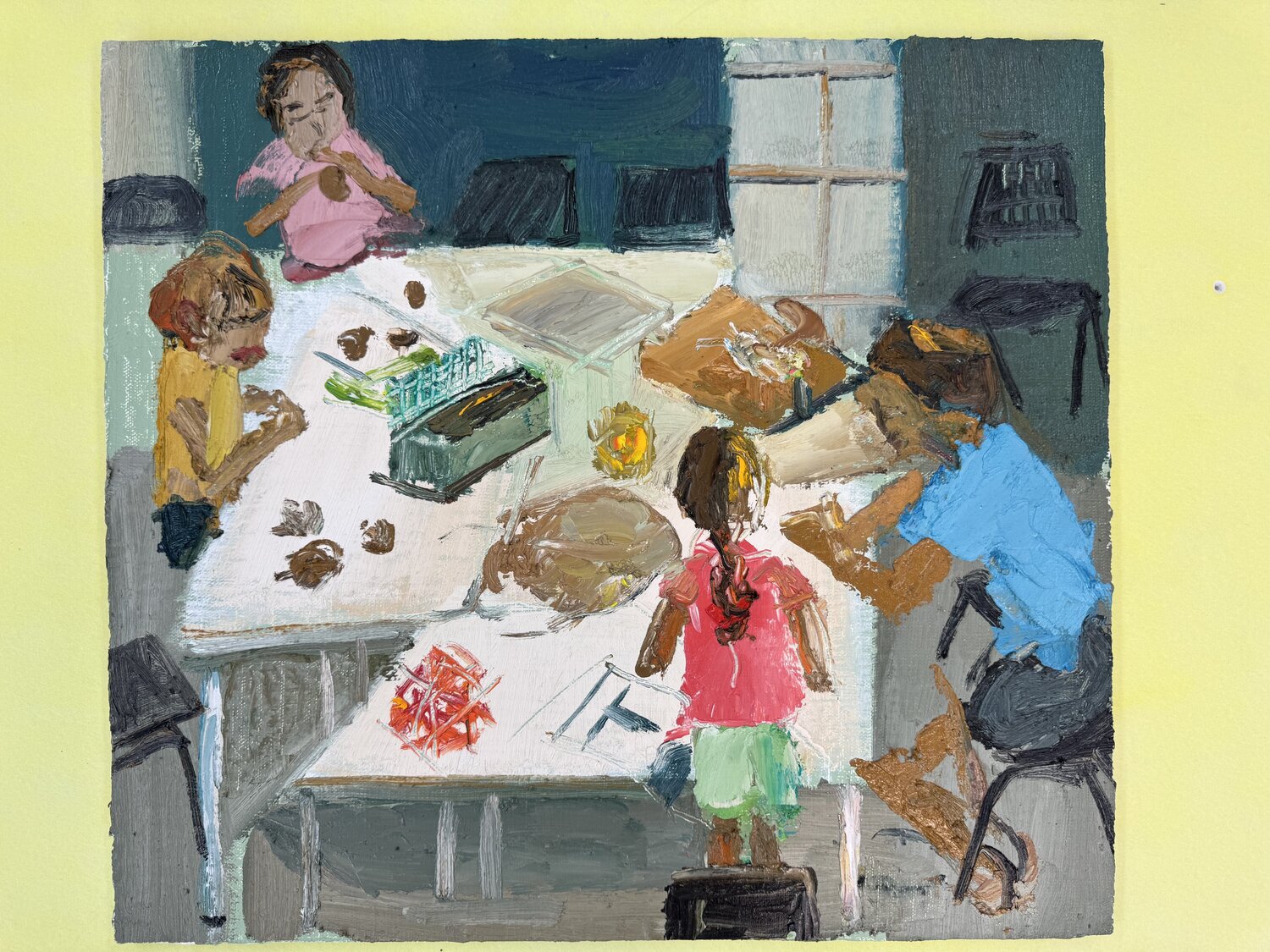 Two Sisters at work alejandro goldberg
