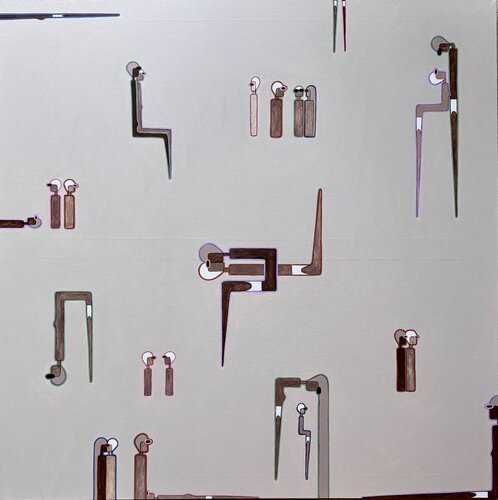 Intertwining paths van Magdalena Nowatkowska, Schilderij te koop op Singulart