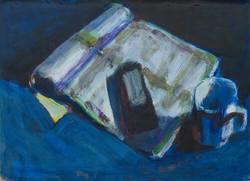 Stillleben mit Handy von Hjalmar Thelen, Malerei kaufen auf Singulart