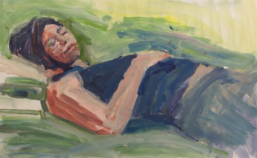 Schlafende van Hjalmar Thelen, Schilderij te koop op Singulart