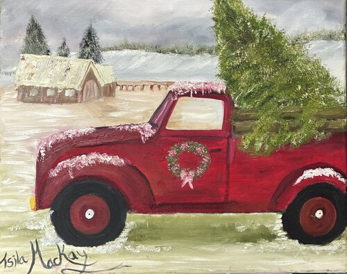 When The Crimson Bells Will Be Ringing di Tsila MacKay, Pittura in vendita su Singulart