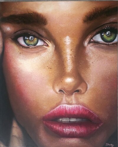 Through Her Eyes van Bianka Hudson, Schilderij te koop op Singulart