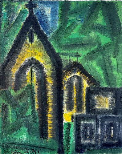 CHURCH van Sherwin Wang, Schilderij te koop op Singulart