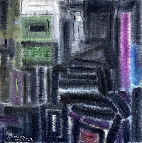 SPRING IS THE SIZE OF A WINDOW van Sherwin Wang, Schilderij te koop op Singulart