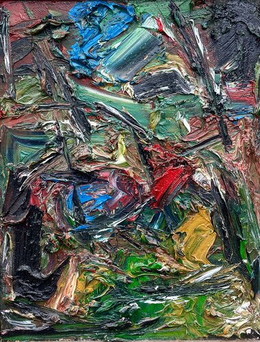 Frame & Field — Spark Among Branches di Sherwin Wang, Pittura in vendita su Singulart