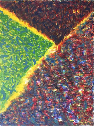 Three Voices Converging van Sherwin Wang, Schilderij te koop op Singulart