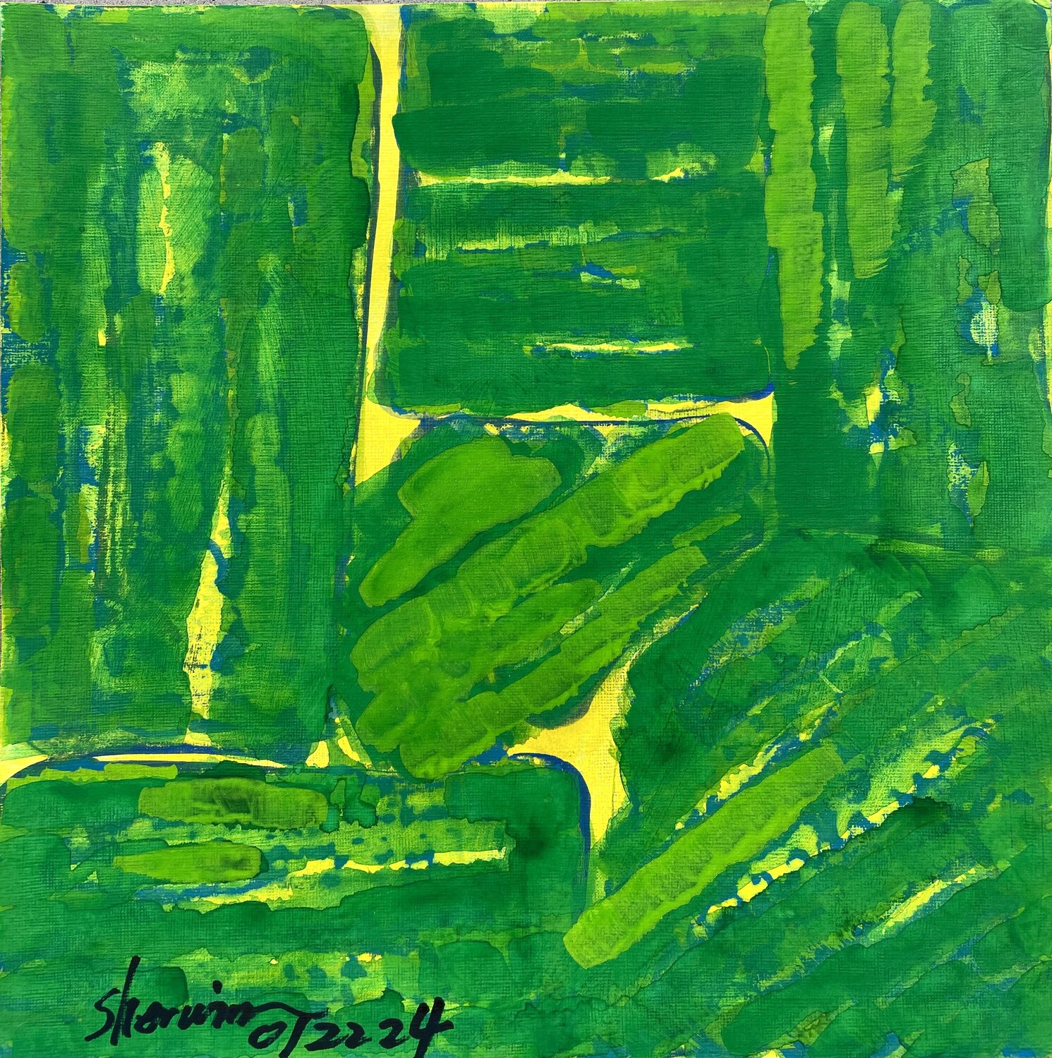 Seeing Redemption 53#-2024 Sherwin Wang Original painting for sale