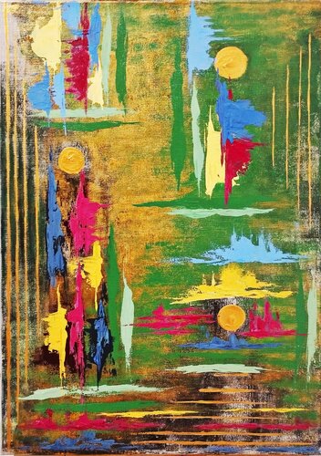 COLORI DELL'ANIMA- Quadro astratto materico contemporaneo colorato by ANTONINO GERACI, Painting for Sale on Singulart