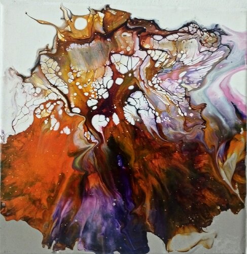 Metamorfosi – Quadro astratto fluido e organico, arte contemporanea materica van ANTONINO GERACI, Schilderij te koop op Singulart