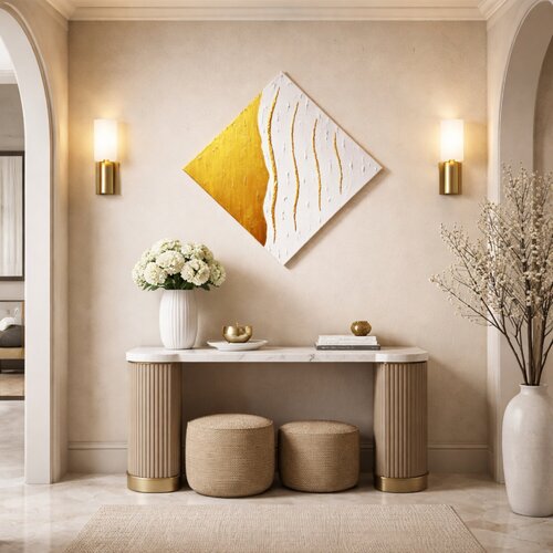 Strato di Luce IV – White and Gold Textured Abstract von ANTONINO GERACI, Malerei kaufen auf Singulart