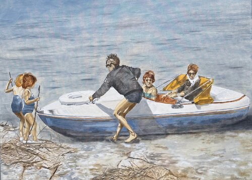 The Crossing. von Debora Missoorten, Malerei kaufen auf Singulart