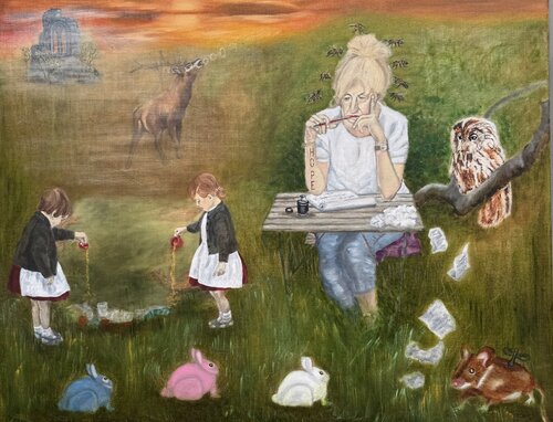 Apologies to nature. von Debora Missoorten, Malerei kaufen auf Singulart