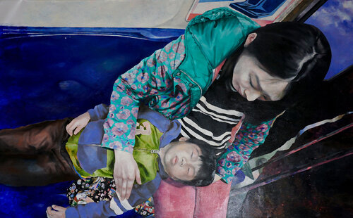 Xiangshang station di ARTHUR DE LAFORCADE, Pittura in vendita su Singulart