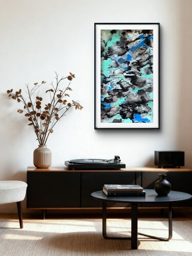 Azure Drift di Sylvia Wong, Opera su carta in vendita su Singulart