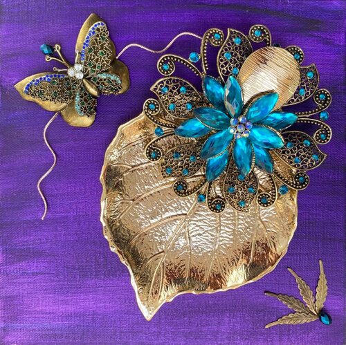 Violet Gold di Alla Mykolayska, Altri media in vendita su Singulart