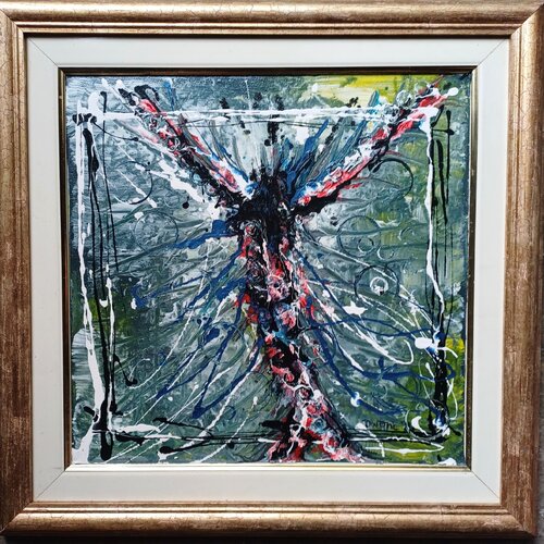 the Butterfly man de Zoran Baresic, Pintura a la venta en Singulart