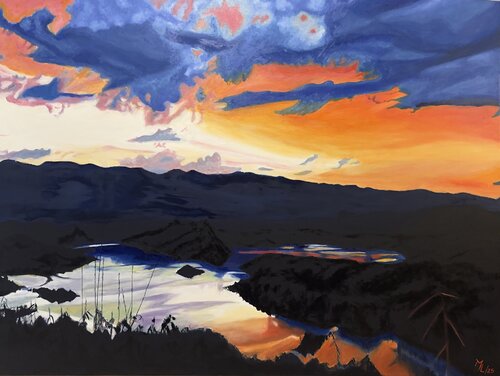 View from Kampung Sting by Ah Min Leong, Painting for Sale on Singulart