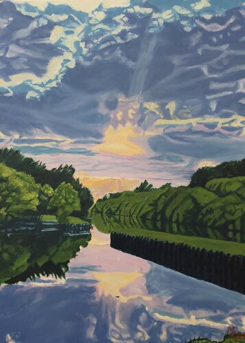 Celestial Theatre by Ah Min Leong, Painting for Sale on Singulart