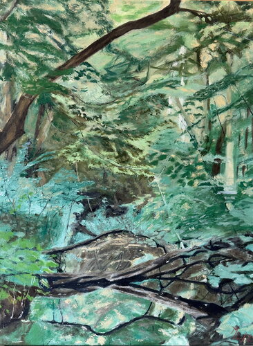 Amsterdamse Bos by Ah Min Leong, Painting for Sale on Singulart