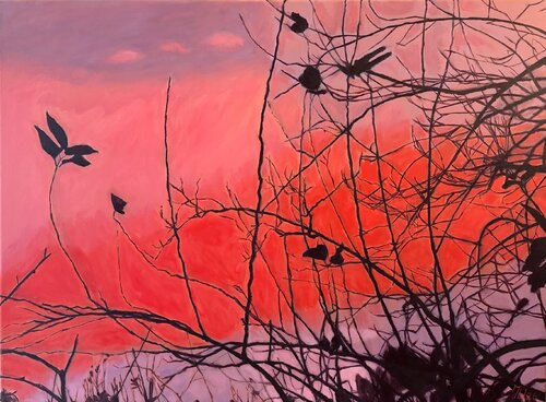 Silhouette Hour #1 by Ah Min Leong, Painting for Sale on Singulart
