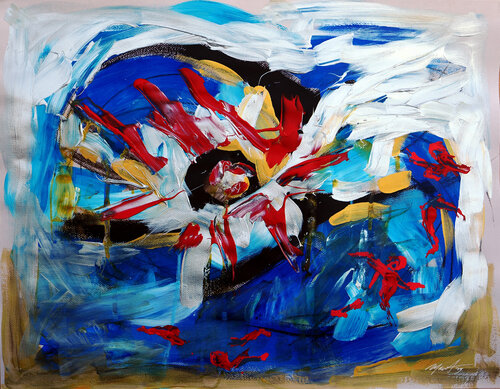 Animales sin rumbo No.3 de Ian Mont, Pintura a la venta en Singulart