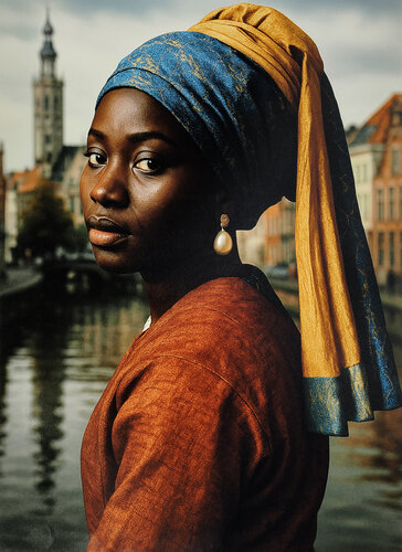 La joven de la perla, reimaginada by Ian Mont, 사진 for Sale on Singulart