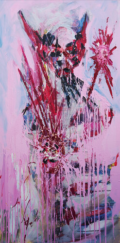 Corazón demoniaco de Jesús van Ian Mont, Schilderij te koop op Singulart