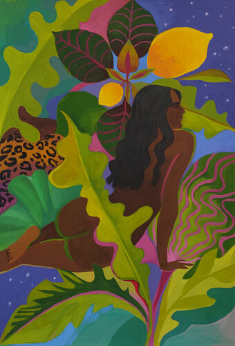 Moonbathing von Violetta Borigard, Malerei kaufen auf Singulart