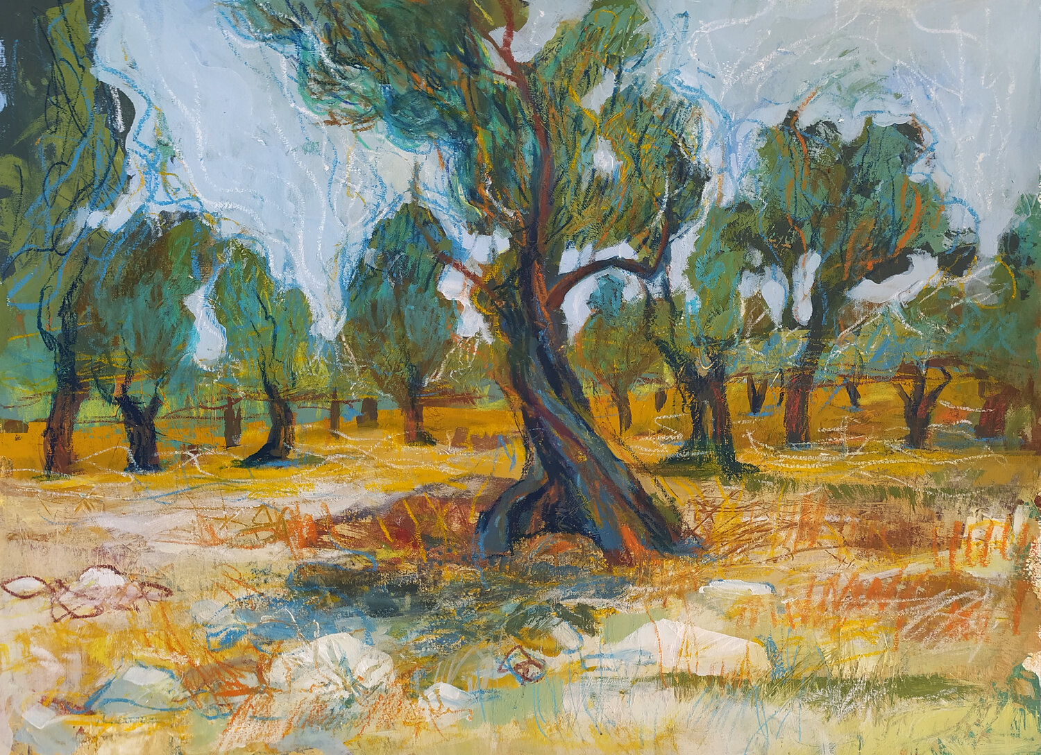 Midsummer in olive grove Violetta Borigard