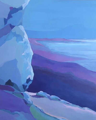 Falaise sur lac by Anton PAUL PATRICK STÜRTZER, Painting for Sale on Singulart