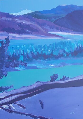 Vallée bleue by Anton PAUL PATRICK STÜRTZER, Painting for Sale on Singulart