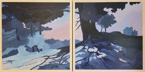 Empreinte  Diptyque von Anton PAUL PATRICK STÜRTZER, Malerei kaufen auf Singulart