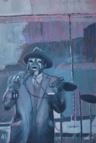 Lunettes noires di Anton PAUL PATRICK STÜRTZER, Pittura in vendita su Singulart