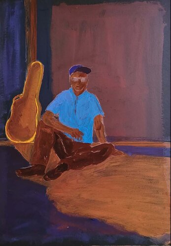 Chemise bleue von Anton PAUL PATRICK STÜRTZER, Malerei kaufen auf Singulart